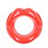 Ida Leather - Open mondknevel (rood)