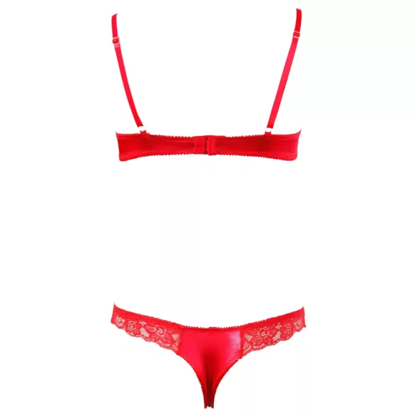 Cottelli - Bh set - Verleidelijke bustehouder met string - Zwart