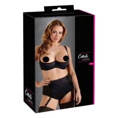 Cottelli - plus size bh zonder cups - zwart