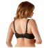 Cottelli Plus Size - bh zonder cups (zwart) - 90D