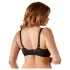 Cottelli - plus size bh zonder cups - zwart - 95E