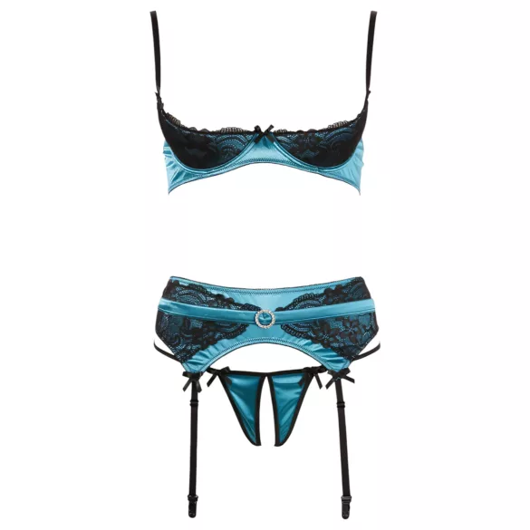 Cottelli - Jade - exclusieve push-up set (groen) - 90B/XL