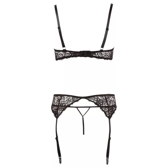 Abierta Fina - Verleidelijke kant - lingerie set (trio)