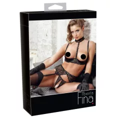   Abierta Fina - Verleidelijke kant - lingerie set (trio) - 80B/M