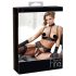 Abierta Fina - Lingerieset met kant - 3-delig - zwart - 80B/M