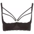 Cottelli Plus Size - bh met bandjes en ringen - zwart - 95D