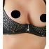 Abierta Fina - glinsterende stenen lingerie set (zwart)