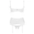 Cottelli - bh set met veters en kant - wit