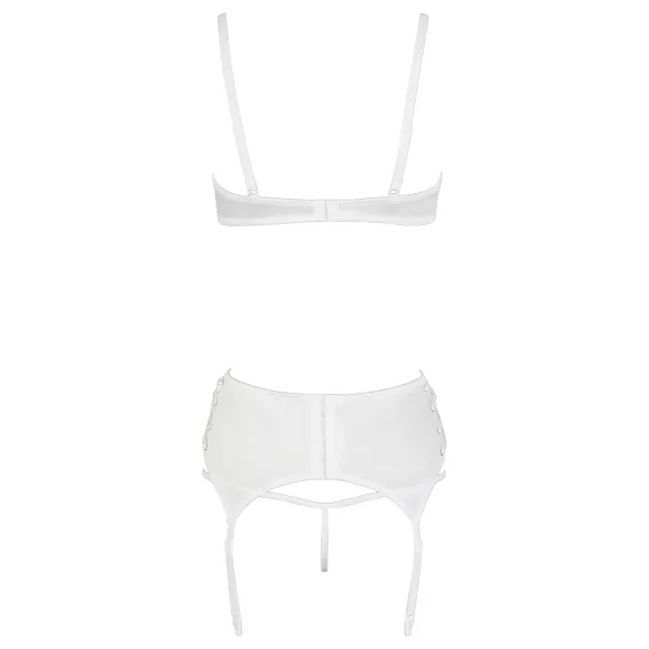 Cottelli - bh set met veters en kant - wit