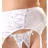 Cottelli - bh set met veters en kant - wit - 80B/M