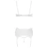 Cottelli - bh set met veters en kant - wit - 85C/L