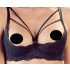 Cottelli - Strap BH & String met ringen (zwart) - 75C/S