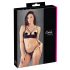 Cottelli - Strap BH & String met ringen (zwart) - 85C/L