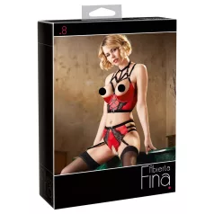 Abierta Fina - ring bh-verzamelset (rood) - 80B/M
