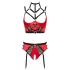 Abierta Fina - ring bh-verzamelset (rood) - 85C/L