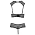 Cottelli - open bh set - transparant - zwart - 85B/L