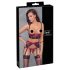 Cottelli Bondage - Rood kanten push-up set