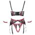 Cottelli Bondage - Mat, kanten push-up set (rood) - XL