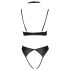 Cottelli - Kanten Push-up Set met Halternek (zwart) - 85B/L