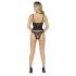 Abierta Fina - open string en corset (zwart) - M