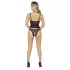 Abierta Fina - open string en korset (zwart) - L