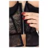 Abierta Fina - open string en korset (zwart) - L