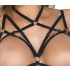 / Abierta Fina - open bh en string (zwart-goud) - M