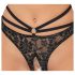 / Abierta Fina - open bh en string (zwart-goud) - M