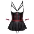 Cottelli Bondage - glanzende set met armboeien (zwart) - 80B/M