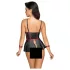 Cottelli Bondage - glanzende set met armboeien (zwart) - 80B/M