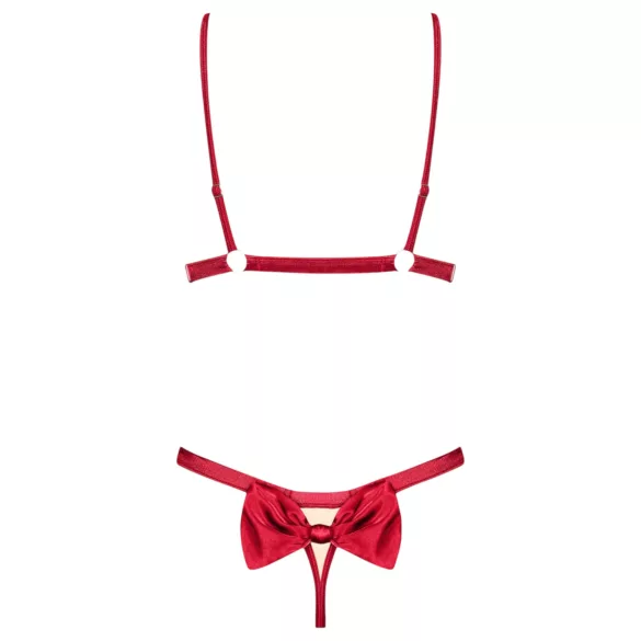 Obsessive Rubinesa - lingerie set - verleidelijk - rood - L/XL