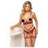 Abierta Fina - Ketting BH-set (rood) - M