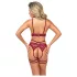 Abierta Fina - open bh set - met ketting - rood - M