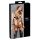 Cottelli Bondage - Glanzend harnas bikini (zwart) - L