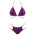 Obsessive Balitta - glanzende paarse nekband bikini