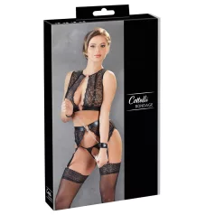 Cottelli Bondage - lingerie set - kanten - 4-delig