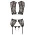 Cottelli Bondage - Kanten 4-delige lingerie set