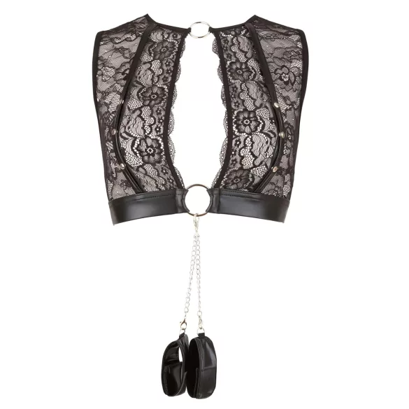 Cottelli Bondage - lingerie set - kanten - 4-delig - M