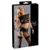 Cottelli Bondage - Lingerieset met kettingen (zwart)