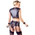 Cottelli Bondage - Lingerieset met kettingen (zwart)