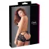 Cottelli - dames slip - kanten string - zwart - XL