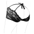 Cottelli - dames slip - kanten string - zwart - XL