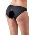 Cottelli Plus Size - Opengewerkte kanten slip (zwart) - XL