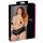 Cottelli Plus Size - Kanten Parelslip Met Openkruis (zwart) - 4XL