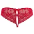 Cottelli - open dames string met strikje - rood
