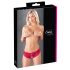 Cottelli - Rode open slip met strikje - L