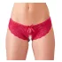 Cottelli - open dames string met strikje - rood - L