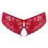 Cottelli - open dames string met strikje - rood - L