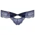 Obsessive Auroria - dames string - strikje geborduurd - blauw
