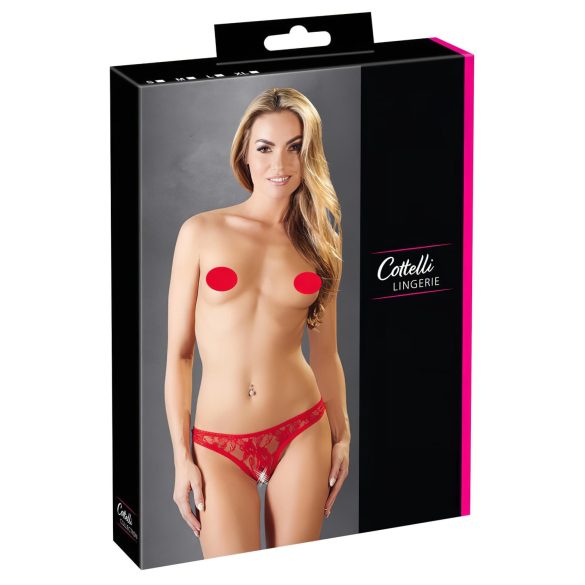 Cottelli - Kantstring van kant (rood) - L